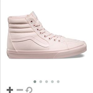 Dusty Pink High Top Vans
